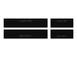 Tufskinz Gray Lettering on Black Texture Door Sill Kit