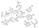 A component which hides the attachment fasteners for Instrument Panel Cover Accessory bezel - Center