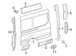 Body D-Pillar Side Corner Panel - Left, Rear, Outer