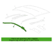 Body A-Pillar Reinforcement Side Rail - Right, Upper, Inner