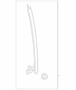 Window Regulator Guide Retainer - Left, Front