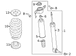 Bolt and top nut Shock Absorber - Rear