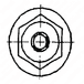 M12 x 50 mm Hex Flange Bolt for Pump Mounting