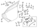 Door Latch Screw Exterior Handle Base