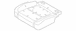 Seat Cushion Pad Foam - Right, Rear