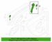 Door Window Molding Decal - Left, Rear