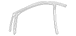 Window Track Run Door Glass - Right, Front