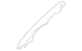 Body A-Pillar Trim Panel Windshield molding - Left, Back