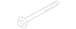 AIR CONDITIONING (A/C) Compressor Bolt Screw - M8 X 103MM