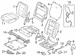 Folding Seat Latch Back - Right, Rear