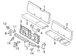 Seat Cushion Support Frame Bracket - Left, Rear
