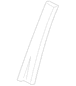 Door Applique Exterior molding - Right