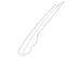 Door Window Molding - Right, Rear