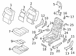 Seat Cover Cushion - Left, Rear