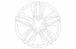 Wheel Rim <br>A / of a vehicle, which may or not come with tire mounted to it 18 X 8 Polished Alum
