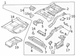Seat Track Support Bracket Retainer Back Hinge - Left, Rear, Center