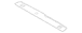 Panel Trim Door Sill Plate - Back (LWB Van, Series 500V/510V)