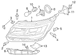 Headlight Brace Bracket - Left, Front
