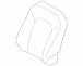 Seat Back Cushion Cover - Left, Front