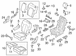 Seat Back Cushion Cover CAPTAINS CHAIRS Perforated - Right, Rear
