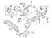 Floor Pan Crossmember Bracket Seat Mounting - Rear