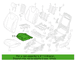 Seat Cushion Foam Pad - Left, Front