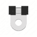 Clamp - N16016, Brass, 6/20