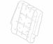Seat Back Cushion Pad - Left, Rear