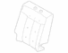 Seat Back Cushion Pad - Right, Rear,