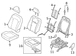 Seat Cover Back Cushion <br>A used to replace the original equipment of a vehicles