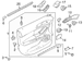 Door Window Switch Bezel Housing - Left, Front
