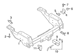 Bumper Face Bar Reinforcement Beam Bracket Trailer Hitch - Rear
