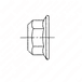 M10 x 1.5 Flange Locknut